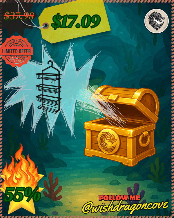 (π₯π₯) 55% Off! $17.09 (Reg $37.98) EUDELE Adhesive Shower Caddy, 5 Pack Stainless Steel