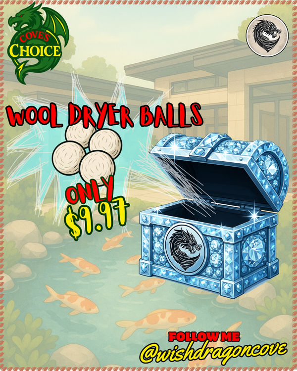 (π) $9.97 Budieggs Wool Dryer Balls