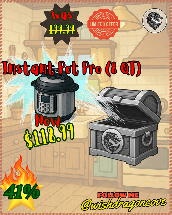 (π₯) 41% Off! $118.94 Instant Pot Pro (8 QT)